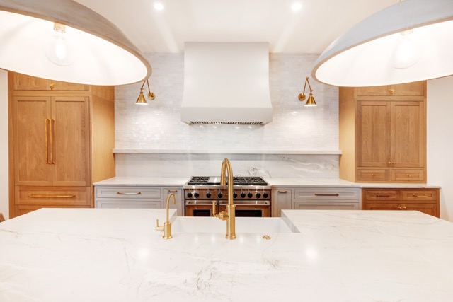 Rift White Oak, Brass Accents & Marble — A Modern Classic